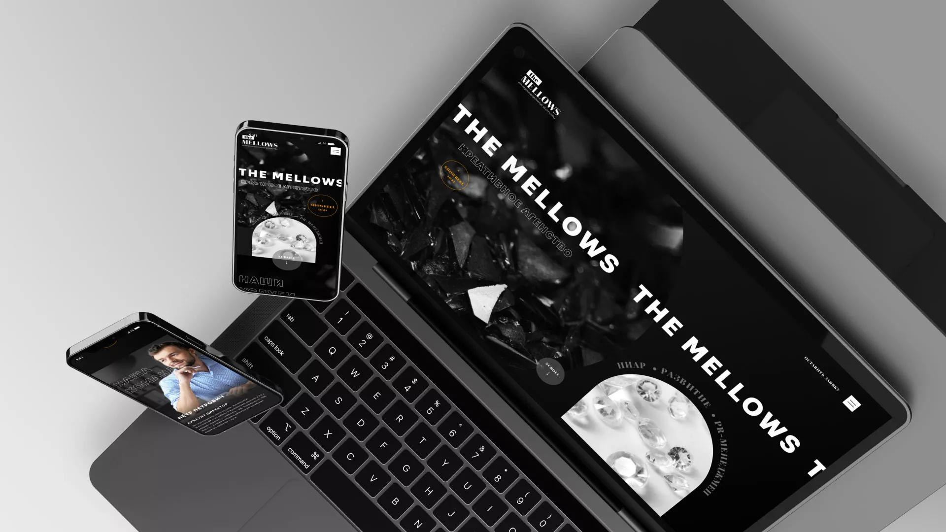 Разработка сайта креативного агентства «The Mellows» в Курчатове